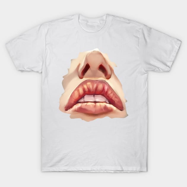 DRAWIN LIPS TUTORIAL 1 T-Shirt by BibirNDower77